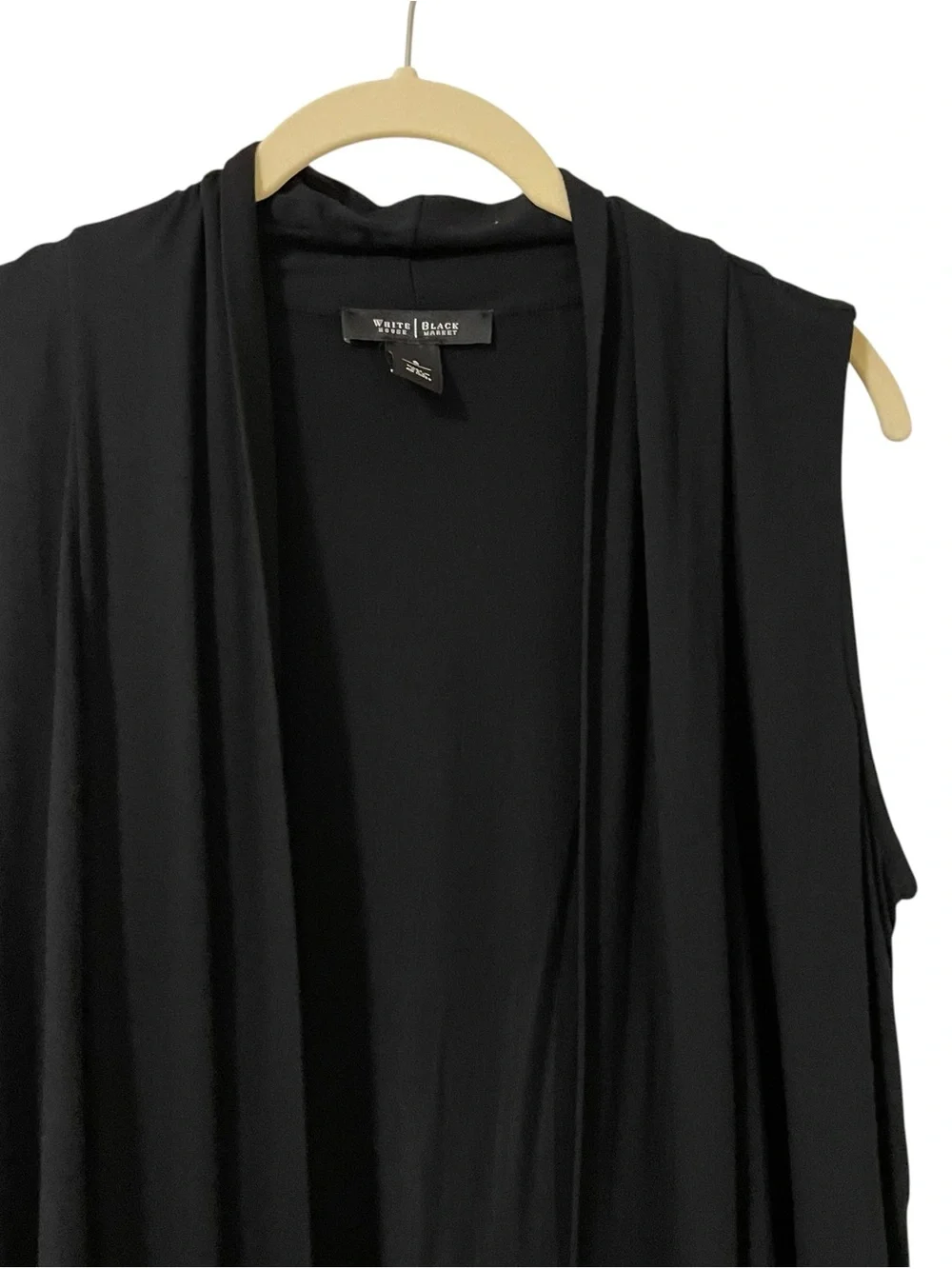 White House Black Market WHBM Women's Draped Open Cardigan
